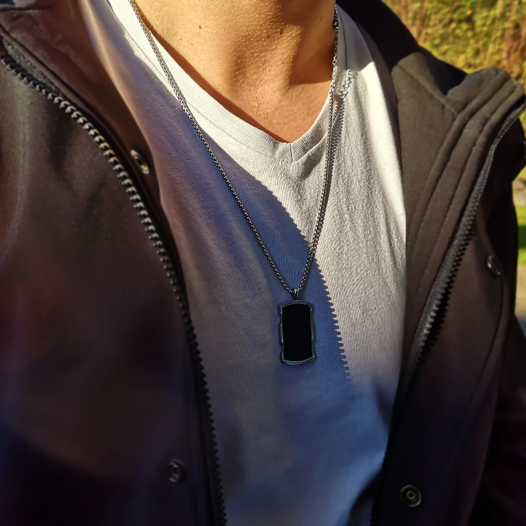 Colar masculino aço inoxidável (4)