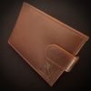 Carteira Castanha Couro Rustico