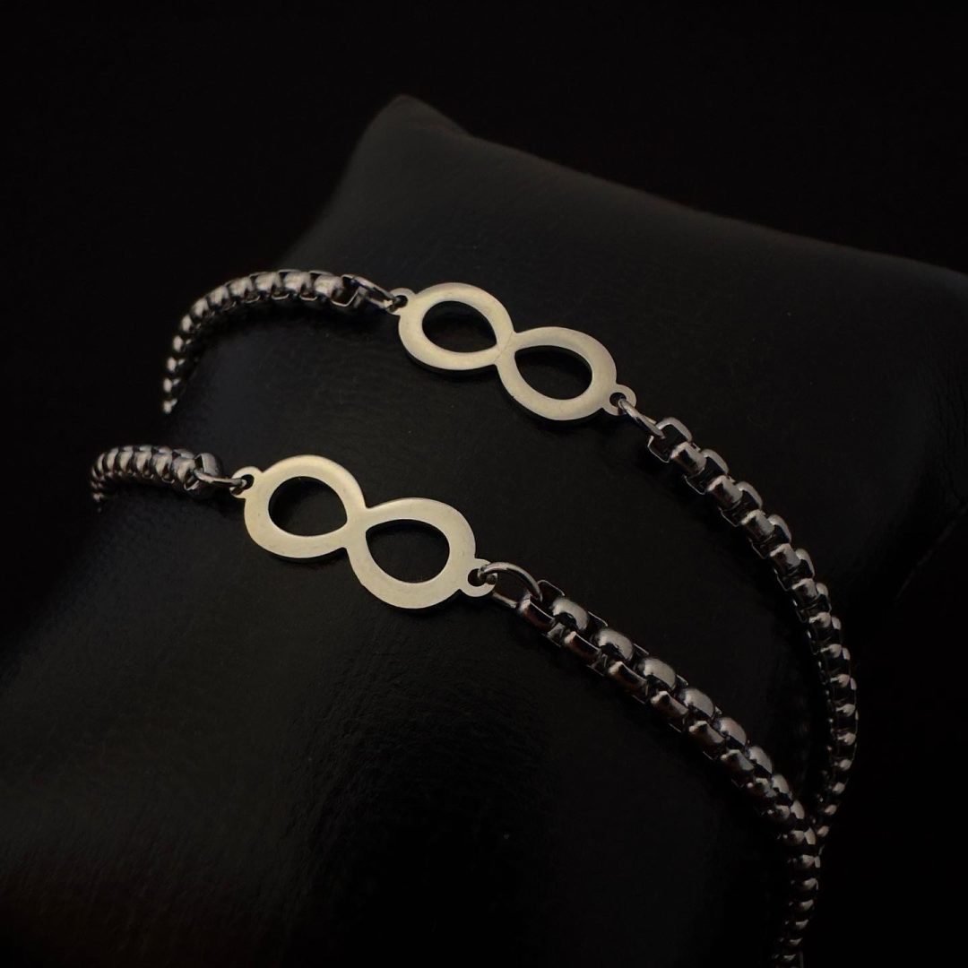 Conjunto Pulseiras Infinito Para Casal