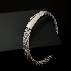 Pulseira de Cabo de Aço Torcido (6)