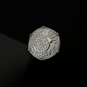 Anel Libra Portuguesa Prateada