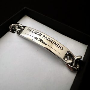 Pulseira Personalizável Melhor Padrinho do Mundo